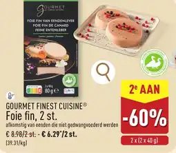 ALDI Gourmet finest cuisine foie fin aanbieding