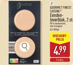 ALDI Gourmet finest cuisine eenden leverblok aanbieding