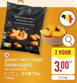 ALDI Gourmet finest cuisine dennenappels aanbieding