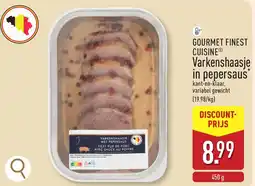 ALDI Gourmet finest cuisine varkenshaasje in pepersaus aanbieding