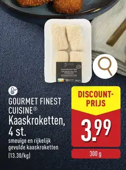 ALDI Gourmet finest cuisine gevulde kaaskroketten aanbieding