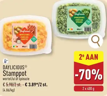 ALDI Daylicious Stamppot aanbieding
