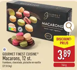 ALDI Gourmet finest cuisine macarons aanbieding