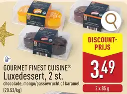 ALDI Gourmet finest cuisine luxedessert aanbieding