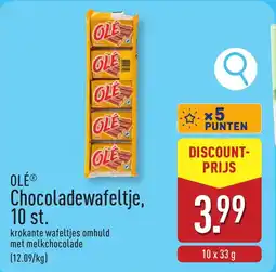ALDI Ole Chocoladewafeltje, aanbieding