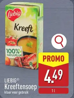 ALDI Liebig kreeftensoep aanbieding