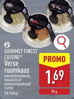 ALDI Gourmet finest cuisine verse roomkaas aanbieding