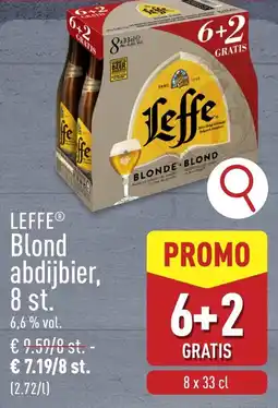 ALDI Leffe Blond abdijbier 6,6% vol. aanbieding