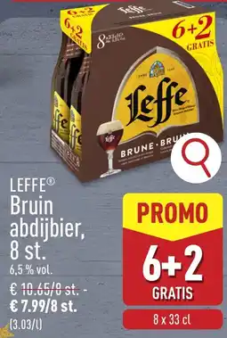 ALDI Leffe bruin abdijbier 6.5% vol aanbieding