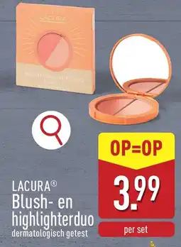 ALDI Lacura Blush en highlighterduo aanbieding