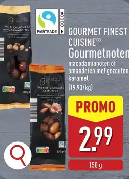 ALDI Gourmet finest cuisine gourmetnoten aanbieding