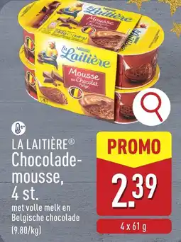 ALDI La laitière chocolademousse aanbieding