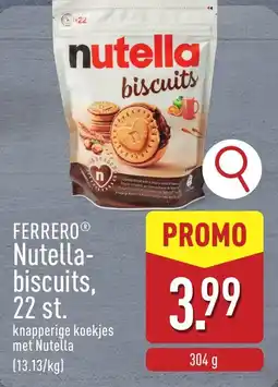 ALDI Ferrero nutella biscuits aanbieding
