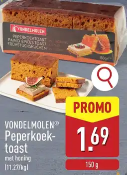 ALDI Vondelmolen peperkoektoast aanbieding