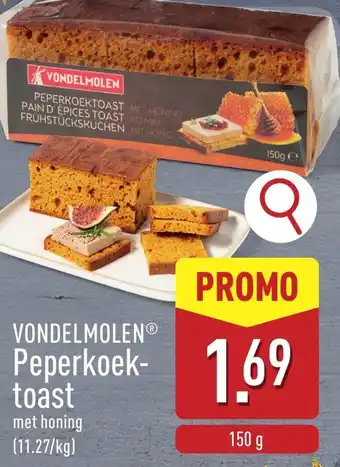 ALDI Vondelmolen peperkoektoast aanbieding