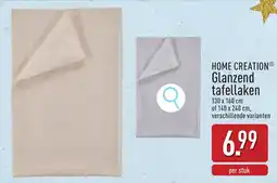 ALDI Home creation glanzend tafellaken aanbieding