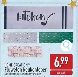 ALDI Home creation fluwelen keukenloper aanbieding
