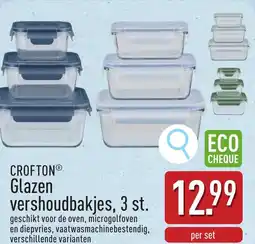 ALDI Crofton glazen vershoudbakjes aanbieding