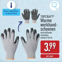 ALDI Topcraft warme werkhandschoenen aanbieding