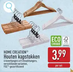 ALDI Home creation houten kapstokken aanbieding