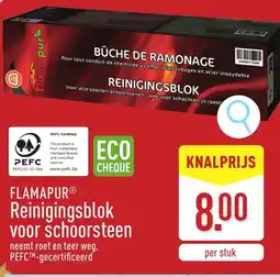ALDI Flamapur reinigingsblok voor schoorsteen aanbieding