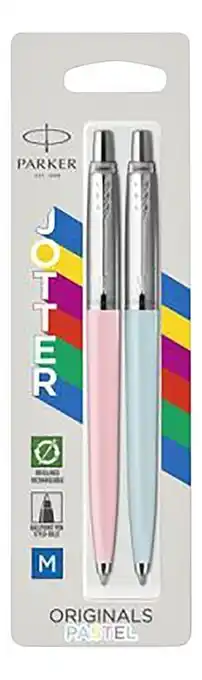 Parker balpen Jotter Originals Pastel - 2 stuks blauw/roze
