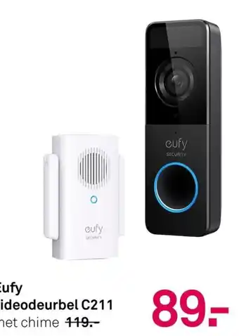 Karwei Eufy videodeurbel C211 aanbieding