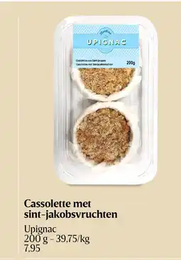 Delhaize Cassolette met sint-jakobsvruchten aanbieding