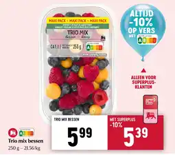 Delhaize Trio mix bessen aanbieding