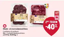 Delhaize Hinde- of everzwijnstoofvlees aanbieding