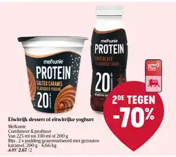 Delhaize Eiwitrijk dessert of eitwitrijke yoghurt aanbieding
