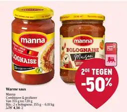 Delhaize Warme saus aanbieding