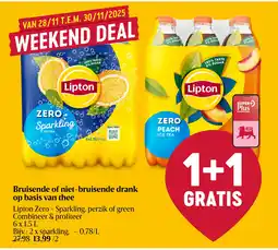 Delhaize Bruisende of niet-bruisende drank op basis van thee aanbieding