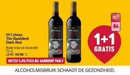 Delhaize 19 Crimes The Banished Dark Red aanbieding