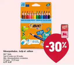 Delhaize Kleurpotloden, -krijt of -stiften aanbieding