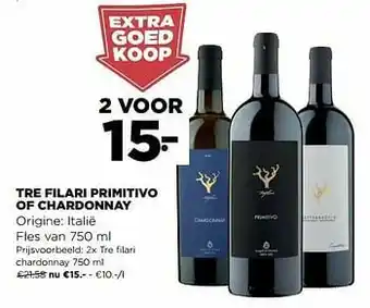 Jumbo Tre filari chardonnay aanbieding