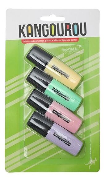 Dreamland Kangourou fluostift Mini Pastel - 4 stuks aanbieding