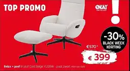 Gaverzicht Relax + Poef aanbieding