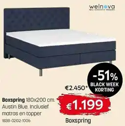Gaverzicht Welnova Boxspring aanbieding