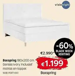 Gaverzicht Visionight Boxspring aanbieding