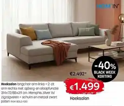 Gaverzicht Hom'In Hoeksalon aanbieding