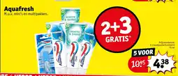 Kruidvat 5 x tandpasta Freshmint 75 ml aanbieding