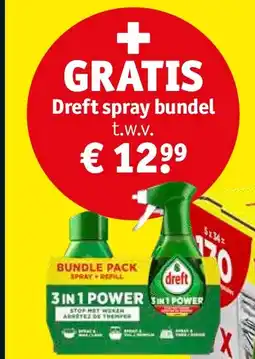 Kruidvat Dreft spray bundel aanbieding