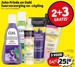 Kruidvat 5 x shampoo Go Blonder 250 ml aanbieding