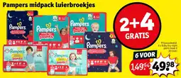 Kruidvat 6 x Baby Dry night pants maat 6 30 stuks aanbieding