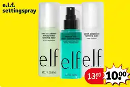 Kruidvat e.l.f. settingspray aanbieding