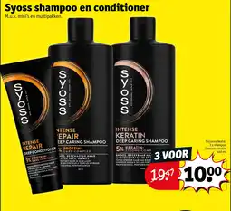 Kruidvat 3 x shampoo Intense Keratin 440 ml aanbieding