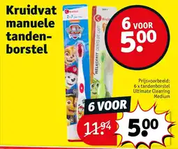 Kruidvat Kruidvat manuele tandenborstel aanbieding