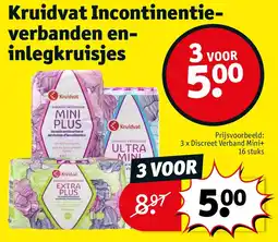 Kruidvat Kruidvat Incontinentieverbanden eninlegkruisjes aanbieding