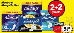 Kruidvat 4 x Always verband Ultra Sec Night Extra Sp 8 stuks aanbieding